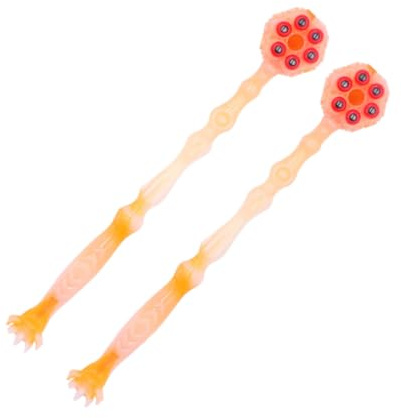 TEHAUX Lotus Massagehammer Ergonomischer Griff mit Sechs Perlen und Abs Material und Triggerpunkt Linderung Portabler und Glatten Ecken für Entspannende Rückenmassage