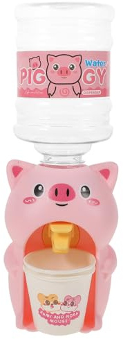 Abaodam Mini Dispensador de Agua, Juguete Educativo de Fuente Potable de Plástico Rosa en Miniatura, Adecuado para Juegos Interiores y Exteriores, Obsequio Divertido Color Color Aleatorio