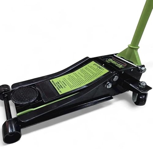 Cric Auto Sollevatore idraulico Crick Professionale 5T Ribassato Doppio Pistone, Ruote Bidirezionali a Cuscinetto crick martinetto