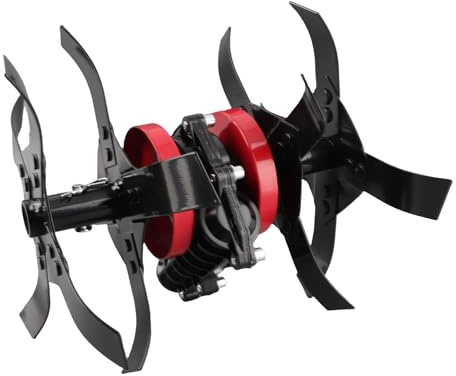 YWBL-WH Accessorio per Motozappa da Giardino, Set di Ruote in Metallo con Lame per Zappare e Solcare per Tosaerba, Accessorio per Tagliaerba Ad Alta Efficienza per Il Giardinaggio (Multicolore #-2)