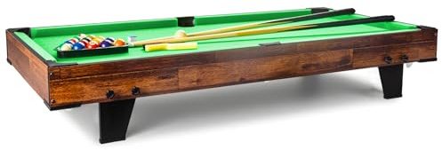 hotsizz Mini Billardtisch, Maße 120 × 60 × 20 cm, Billard Tisch für Erwachsene und Kinder, inklusive kompletten Zubehörs
