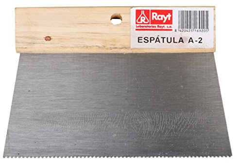 Rayt 1692 Zahnspachtel aus Metall A2 zum Aufbringen von Klebstoffen.