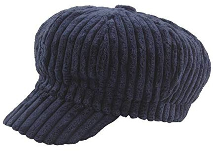 CHENNUO Skärmmössa för kvinnor, vinter, ballongmössa, mössa, beret, mössa, cabbie, manchesterhatt, blå