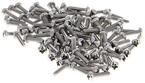MroMax M2 x 8 mm Maschinenschrauben, Kreuzschlitz, Kreuzschlitzschraube, 304 Edelstahl, Befestigungsschrauben, 100 Stück