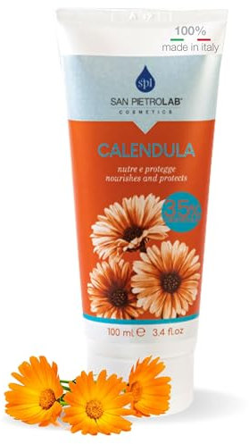 SAN PIETRO LAB - Pomata Calendula per Lenire e Ridurre le Irritazioni Crema Rigenerante per Scottature Rigenera la Cute Ideale per Cicatrici e Ferite 100 ml