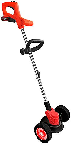 Tagliabordi Senza Spazzole con Display Carico Potente Tagliaerba Elettrico Senza Fili,Batterie Ricaricabili agli Ioni di Litio Tagliabordi Diametro di Taglio with Wheels,2000HA (British standard)