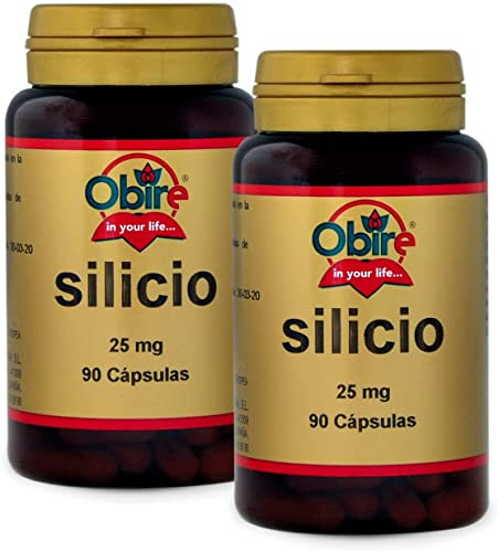 Obire Silicio 25 mg 90 capsule (pack 2 pezzi) - integratore rinforza capelli unghie pelle