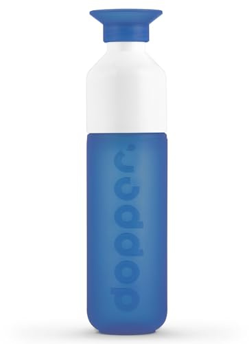 Preserve Dopper Water Bottle, 15.25 Ounce, Pacific Blue