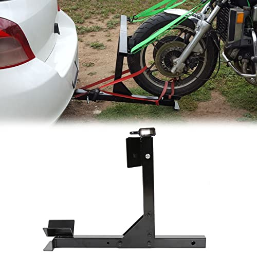 HECASA 550 LB Capacity Motorcycle Trailer Carrier Tow Hitch Rack Motorcycle