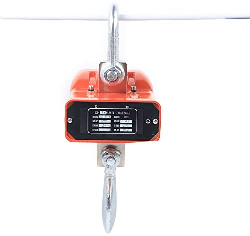 SHZICMY 3T Kranwaage 3000 kg/1kg Industriewaage Digital Hängewaage Crane Maßstab LED-Display Industrielle Hängende Waage Lastenwaage Industrial Hanging Weighing Scale mit Fernbedienung