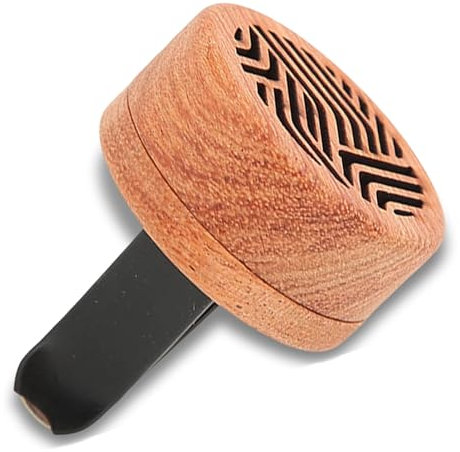 Car Diffuser Vent Clip,Wood Essential Oil Diffuser,Mini Diffusers with Volcanic Rock,Waterless Portable Air Freshener Decoration