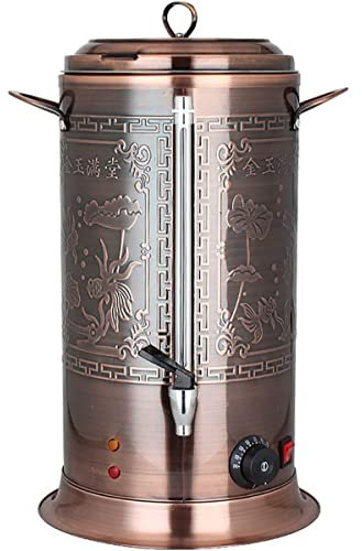 Marmite à Vin Chaud, Chaudière et Distributeur d'eau Chaude Avec Jauge D'eau, Pour Brassage Commercial Ou Usage De La Fête À Domicile De Bureau,Laiton,21L