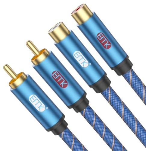 EMK 2Cinch Kabel, 2RCA Verlängerungskabel 2RCA (L&R Schnittstelle) (1 m)