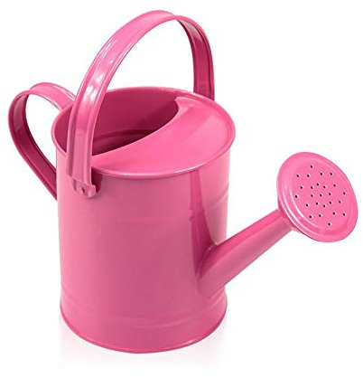 Annaffiatoio in Metallo, Annaffiatoio da Giardinaggio in Acciaio Zincato Premium con Manici in Acciaio Inossidabile, Secchio per Irrigazione da Giardino Annaffiatoio in Ferro Barattolo di Latta(#3)