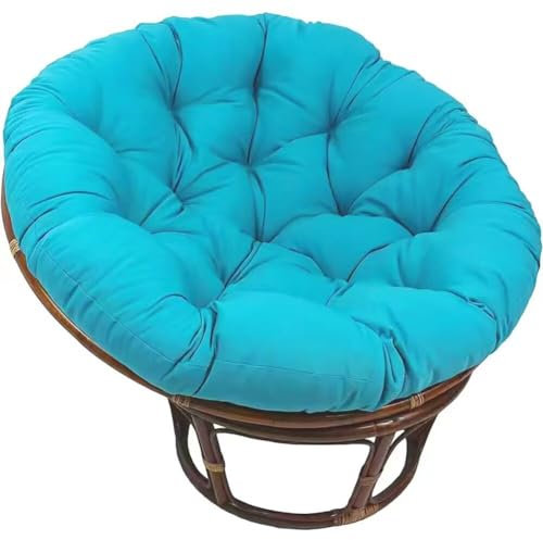Hängesessel Kissen 100 cm Outdoor - Stuhlkissen Papasansessel Sitzkissen Gartenmöbel Polster Hängekorb Sitzpolster Dicke Sitzauflagen für Rattanmöbel und Gartenstuhl Rund Papasansessel Kissen