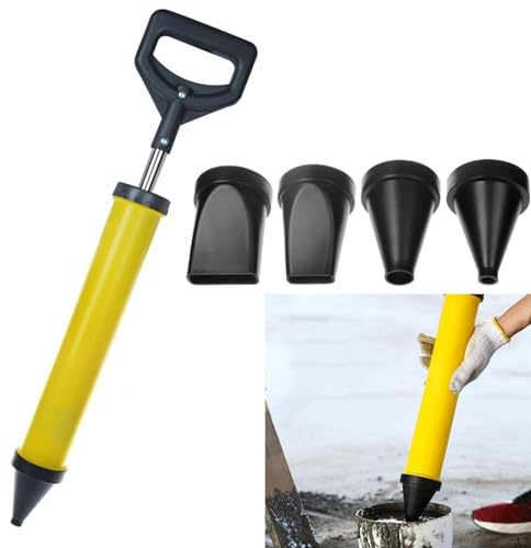 Saim Fugen-Applikator-Werkzeug, 60 cm, Fugendichtungspistolen, Handmörtel, Spitzpumpe mit 4 Düsen zum Verfugen von Stein und Beton, Zementkalk, Verwendung bei der Fliesenreparatur an Wänden, Duschen