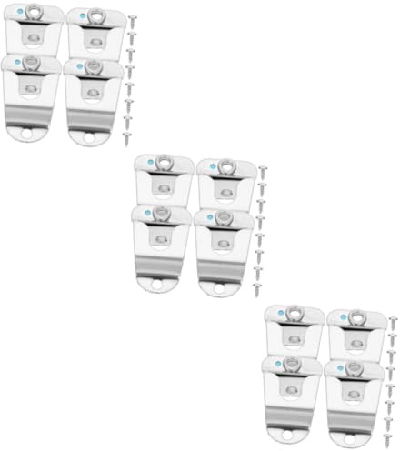 BESTonZON 12pcs Mic Hanger Clips Microphone Clip Hooks for Cb Radio Hanger Holder Ham Radio Rack