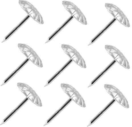 LALAFINA 500 Piezas Clavos De Espuma para Sofá Clavos Antiguos De Chinchetas para Muebles para Puertas Zapatos y Accesorios Decorativos para Sofás Color Plateado