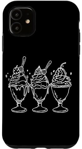 Hülle für iPhone 11 Eisbecher Comic Eismann Beruf