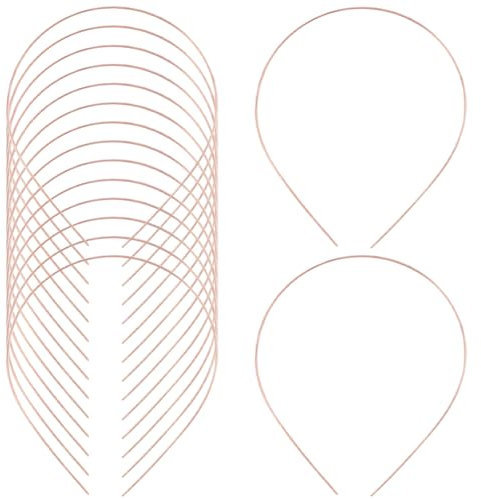 GORGECRAFT 30pz Fasce per Capelli In Metallo Sottile Oro Filo Tinta Unita Fasce per Capelli Magri Da Uomo 1mm Corona Larga Cerchio per Capelli Base Liscia Supporto Chiusura per Matrimonio Donna Trucco