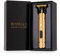 Russell's Precision Pro - Regolabarba elettrico senza fili con lame in ceramica (oro), qualità premium da barbiere