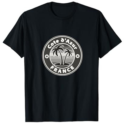 Cote d'Azur Frankreich Strand Palme Urlaub Surfer Fun Sonne T-Shirt