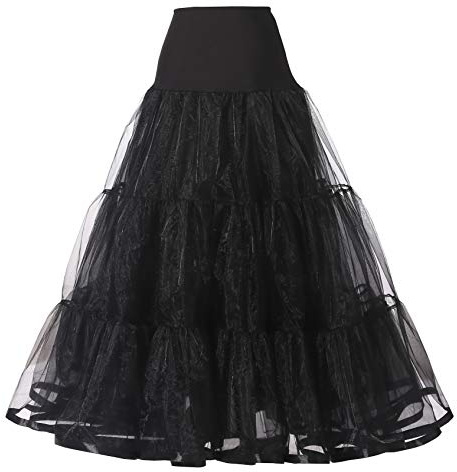 MMGKU Damen-Petticoat, knöchellang, Brautschmuck, Hochzeit, Slip, reifenlos, Reifrock