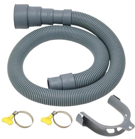 Drain Hose,Extension Pipe, Washing Machine Hose Meters Washing Machine Dishwasher Drain Waste Hose Extension Pipe with Bracket Set Wash Machine Accesories