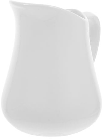 OUNONA Brocca Per Panna in Ceramica Beccuccio Distributore Di Sciroppo Brocca Per Caffè e Tè Contenitore Da Cucina Bianca