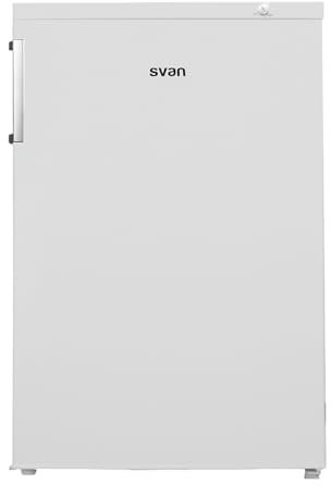 Svan Congelador vertical Blanco SCV855501E. Capacidad 85 Litros, Puerta Reversible, Bajo nivel Sonoro, Eficiencia Energética Clase E