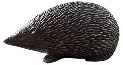 Generisch Bronze-Skulptur Kleiner Igel | 10x5x5cm | Tierfigur aus Bronze | handgefertigt