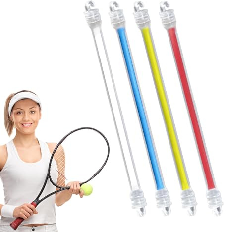 Senermter Tennis -Dämpfung für Schläger, Tennisschläger -Stoßdämpfer - Tennisschlägerdämpfer für Vibrationen | 4X -Zubehör, Flexible Silikon -Absorber -Werkzeuge zur Dämpfung der Fledermausschnur