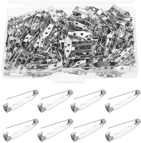 Broschennadeln 100 Stück Broschennadel 30 mm Sicherheitsnadel Broschennadeln Pins für DIY Handwerk, Craft Sicherheitsnadel,für Schmuck- und Handarbeiten