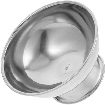 Cabilock cuenco de yogur frutero de acero inoxidable tazones de helado de metal copas de postre tazón de sorbete cuenco de jerez tazas de helado tazón de helado Silver