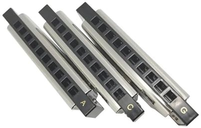 Mundharmonika Für Erwachsene Professionelles 3er Set Diatonische Mundharmonikas 10 Löcher 20 Töne Blues
