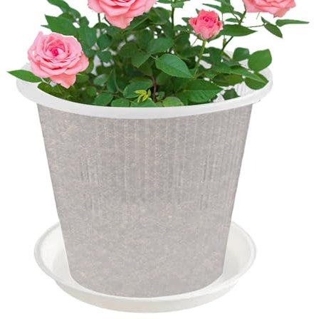 Topf Mit Orchideen - Orchideenvasen | Vasen Von Outdoor Blumen Mit Löchern Und Untertassen, Packung Von 5 Hauslieferungen Pflanzen Behälter Für Saftige Orchideen Rosa Blumen Stiefmütterchen Kakteen