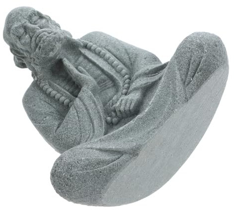 ERINGOGO Statua Buddha in Resina Per Decorazione Da Giardino Per Esterni Scultura Buddha Zen Base Stabile Per o