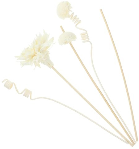 JUMPLAWN Juego de Varillas Flores Secas para Difusor de Aromaterapia Palitos Aromáticos Diseño Artístico y Penetración Aromática Eficaz para Habitación