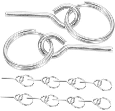 DOITOOL 10pièces Accessoires pour Tente Broches De Connexion Extérieure Lot de Goupilles De Connexion pour Tente De Camping Anneau De Corde avec Goupille