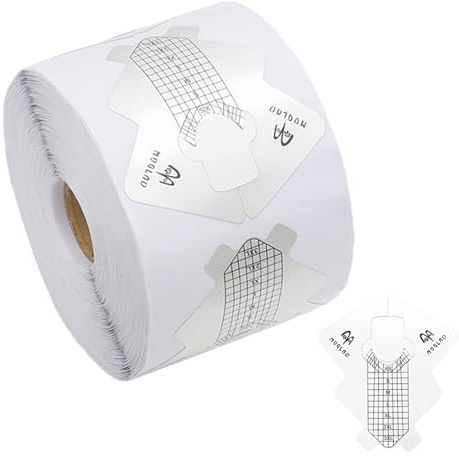 Eabdice 300 Pezzi Allungamento Unghie, Cartine Unghie, Stencil per l'estensione Delle Unghie, Adatto a Donne, Ragazze, Manicure