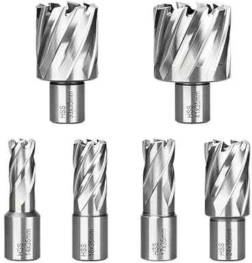 HSS Hole Opener Metal Core Drill Bit, High Speed Steel Annular Hole Saw, 13-60mm for Metal, 47x35mm