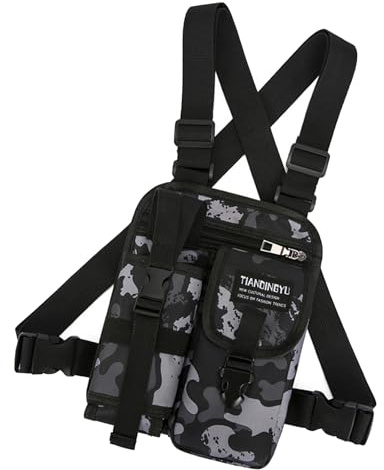 Sports Chest Bag Men Water Resistant Lightweights Front Running Vest with Water Bottle Holder For Workouts Cycling Chest For Men
