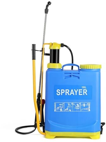 Pulverizador Manual de Alta presión con atomizador 20L, aspersor césped, Mochila for jardín, nebulizadores compresión, esparcidor nebulizador Agua, Motor de Niebla(20L)