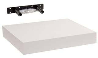 Velano Wandregal - Bücherregal - Schweberegal 23,5x23,5 Weiß | Regal Wand - Regalbrett - Küchenregal - Bücherregal Kinder - Deko Wohnzimmer - GewürzregalHolz - Wanddeko Regale Boho Deko