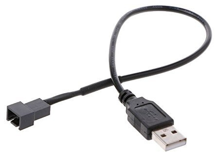 3Pcs USB A Stecker auf 3 Pin Gehäuse Lüfteradapter Anschlusskabel für PC Computer Laut