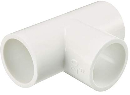 sourcing map 5 Piezas Tubo PVC Codo PVC de 90 Grados de Deslizamiento | de 20mm, Conector PVC en forma de T, Reductor PVC, Reductor Manguera