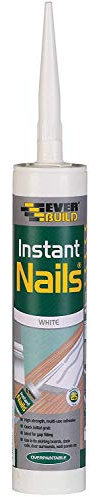 PACK of 12 Everbuild Instant Nails High Strength Quick Grab Panel Adhesive 290ml
