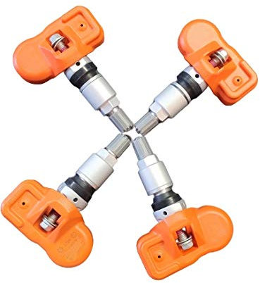 LELUX Sensor 4X RDKS TPMS Vorprogrammierter Reifendruck Kontrollsystem Silber passend für BMW RDKS OE A0009054104