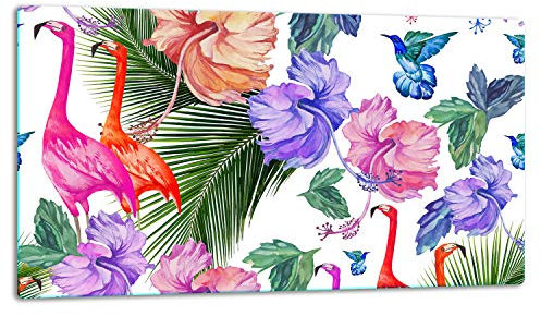 TMK ArtDeko – Schneidebrett Glas – Glasschneidebrett für die Küche 52x30 cm – Robust, Hygienisch & Rutschfest – Glas Schneidebrett – Zusätzliche Arbeitsfläche – Vielseitige Nutzung