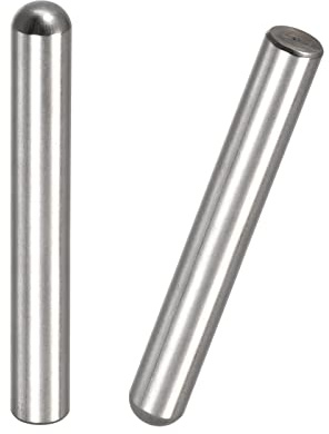 sourcing map 2 Stück Zylinderstifte 8x60mm Dübelstift 304 Edelstahl Rundkopf Holz Etagenbett Regalstifte Stützregale Befestigung Elemente